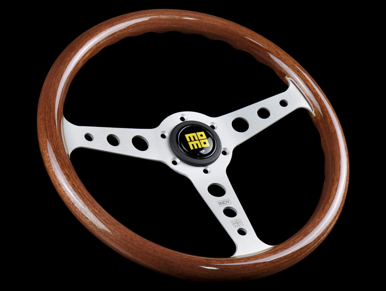 Momo Indy Mahogany Wood 350mm Steering Wheel