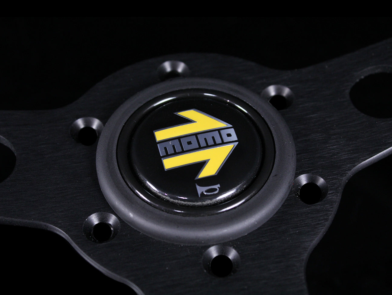 Momo 350mm Prototipo Steering Wheel - Black Spoke