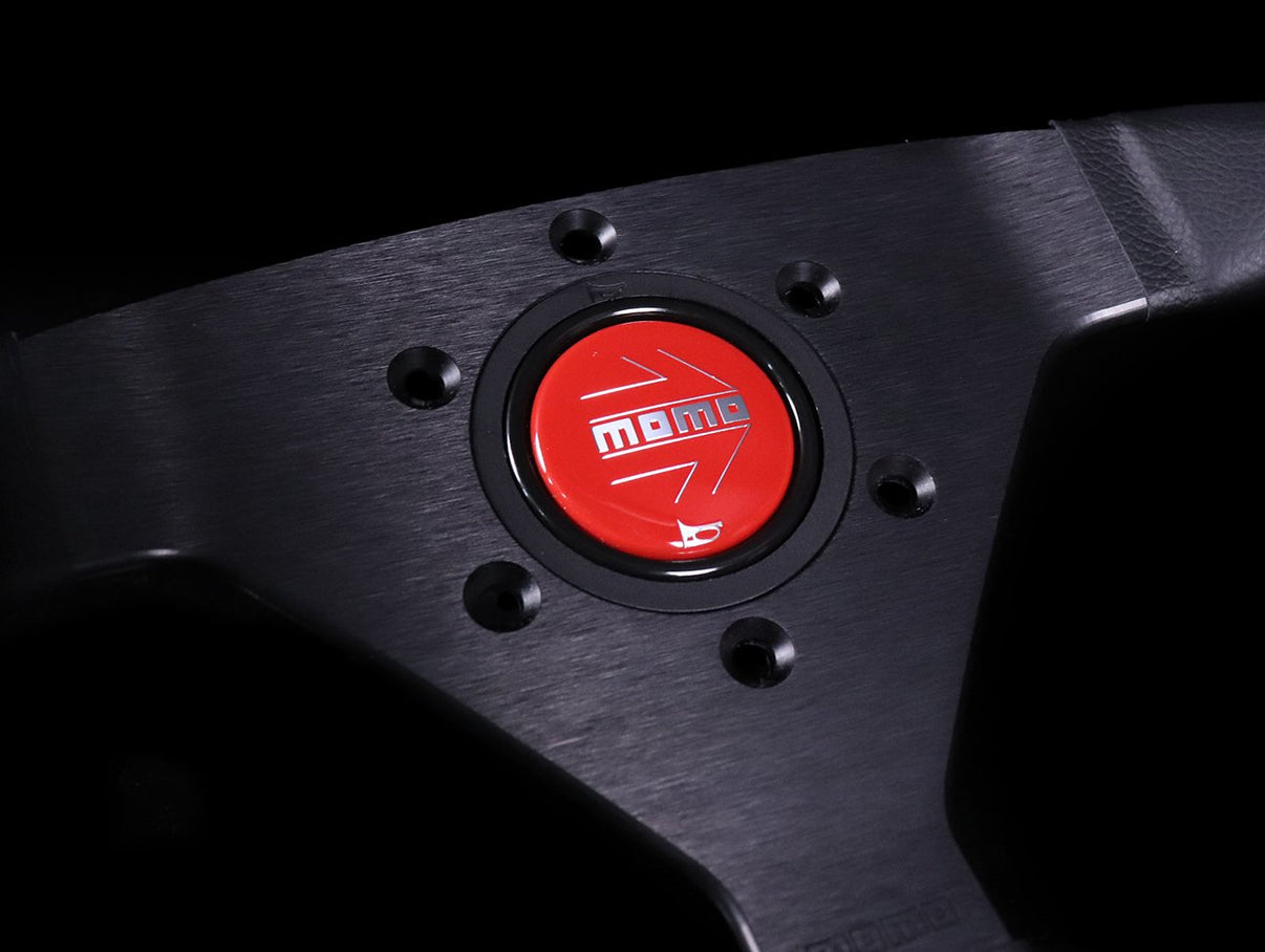 Momo Monte Carlo Red Stitch Steering Wheel & HKB Honda Hub JHPUSA