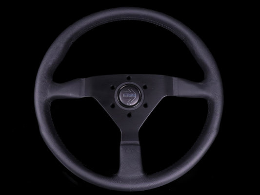 Momo Monte Carlo Steering Wheel - Leather w/ Black Stitch