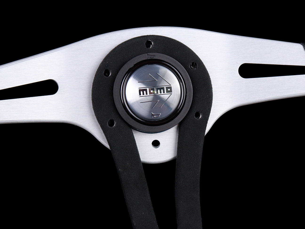 Momo Trek 350mm Steering Wheel - Black - JHPUSA