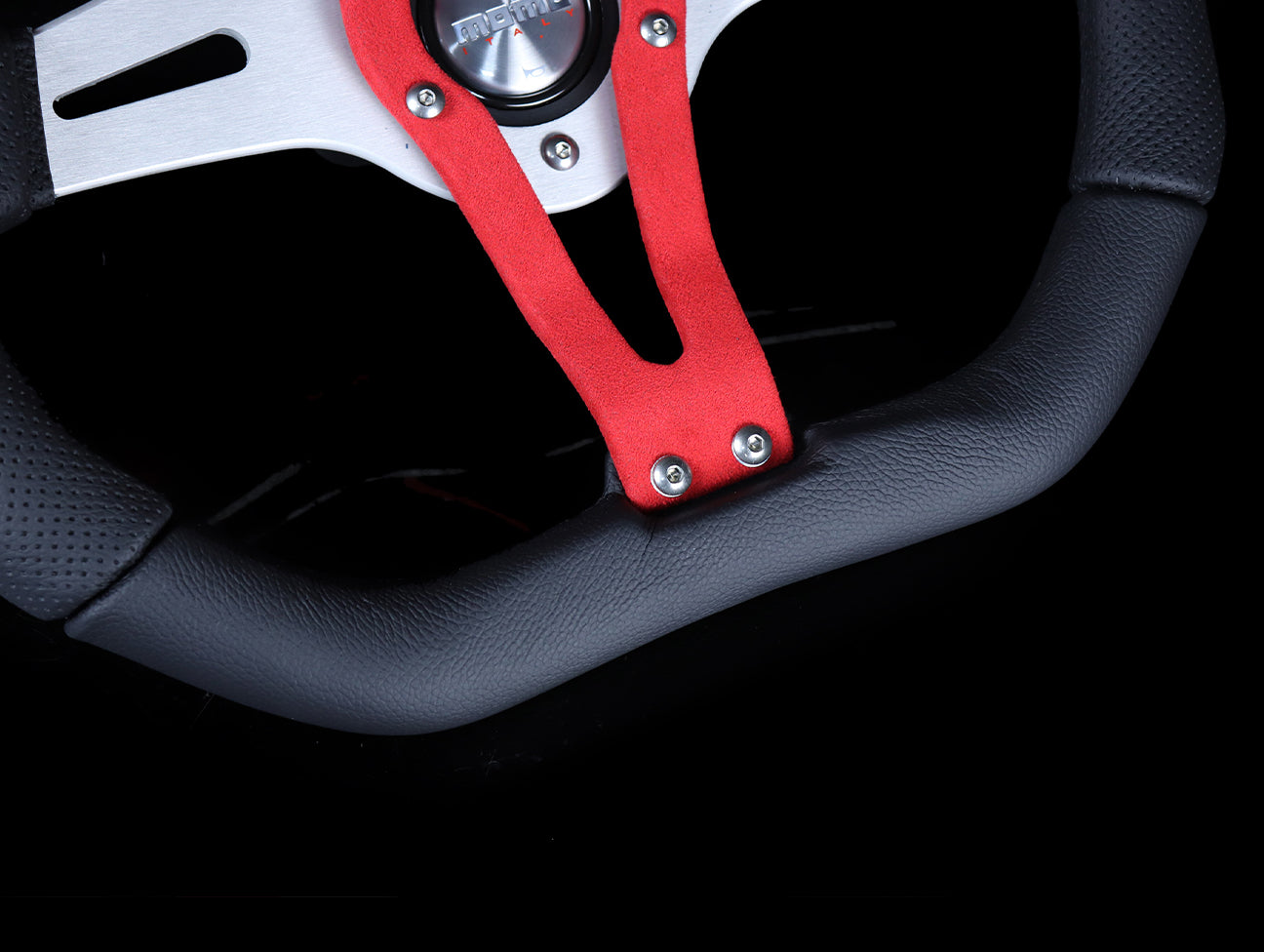 Momo Trek 350mm Steering Wheel - Red - JHPUSA