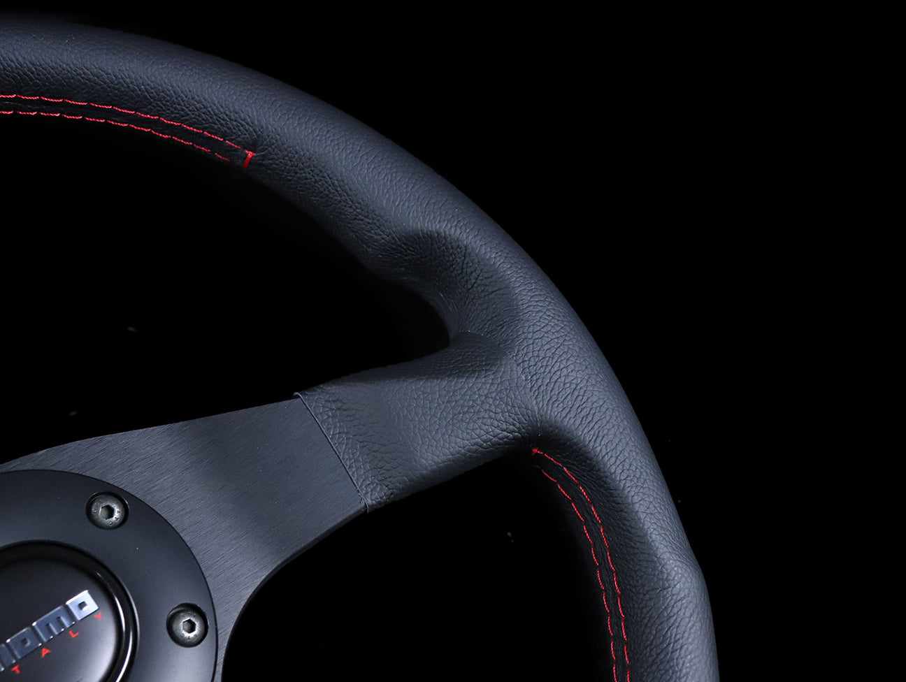 Momo Tuner Steering Wheel Red Stitching