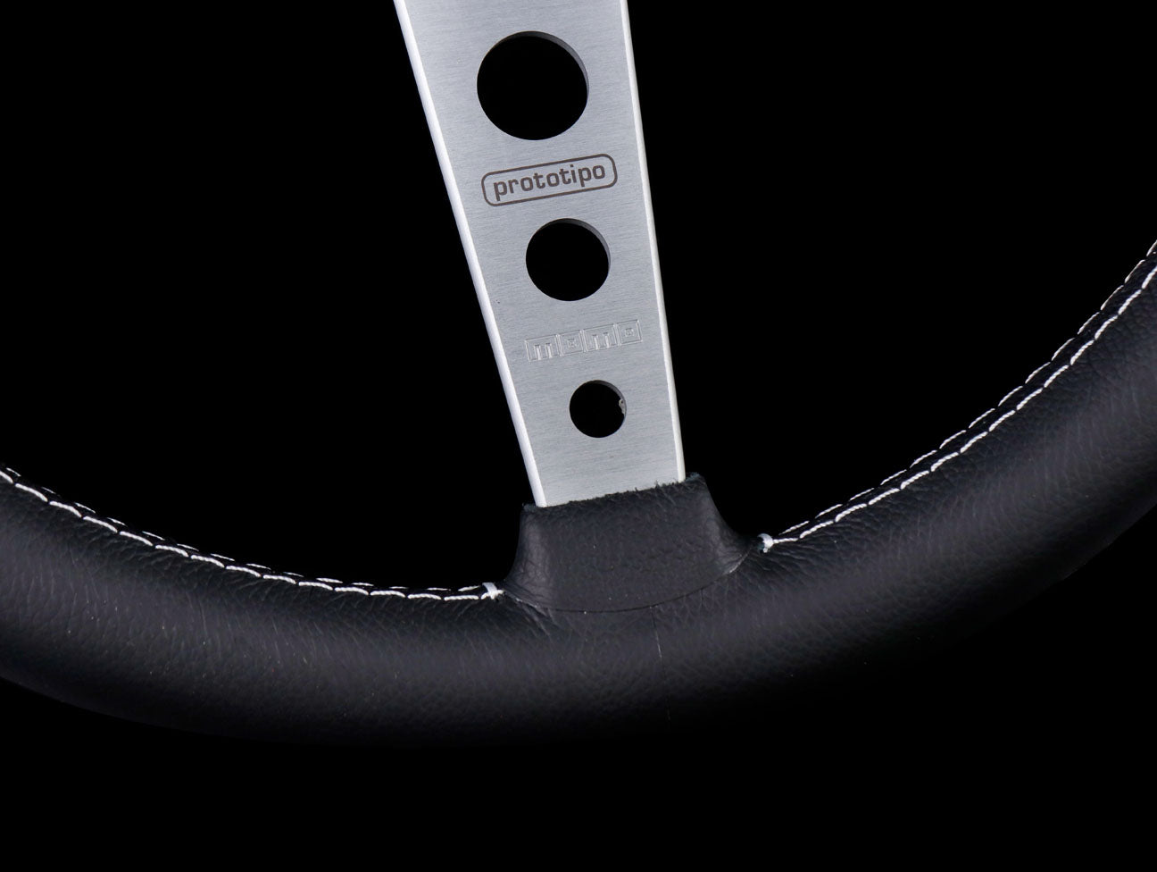 Momo 370mm Prototipo Steering Wheel - Silver Spoke