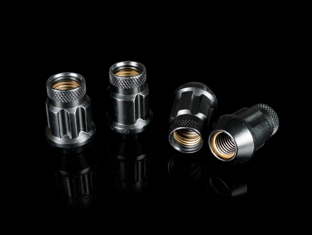 Monster Lug Nuts 35 Lock Set - Black 12x1.5