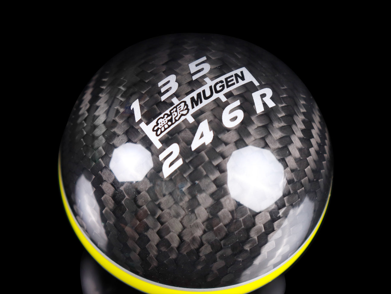 Mugen Shift Knob - 6-speed Carbon Fiber Spherical