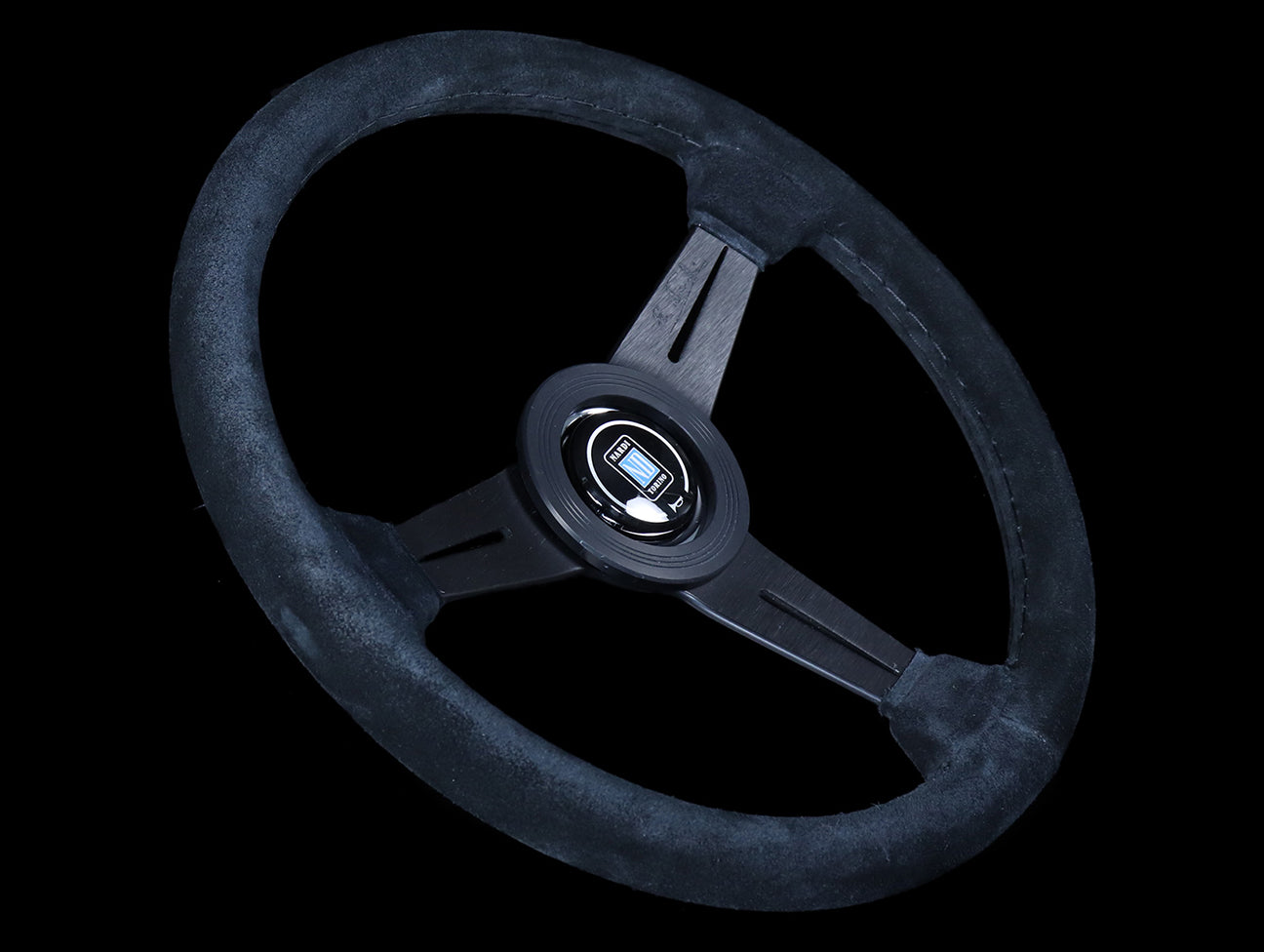 Nardi Classic 360mm Steering Wheel - Black Suede / Black Stitch