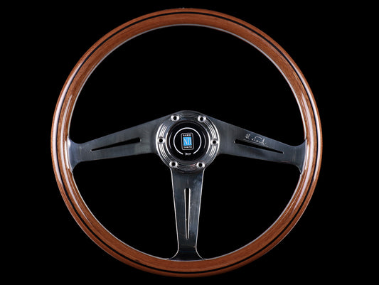 Nardi Classic ND 367 360mm Wood Steering Wheel w/Polished Spokes