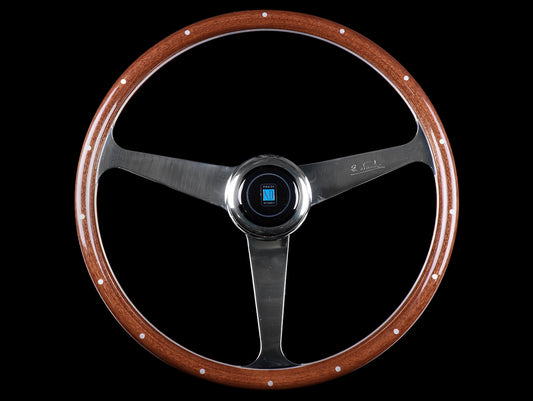 Nardi Classic Wood Anni 50 Steering Wheel w/ Polished Spokes