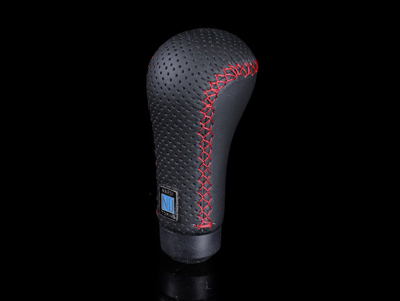 Nardi Prestige Line Perforated Leather W Red Stitch Shift Knob JHPUSA nardi-prestige-line-perforated-leather-w-red-stitch-shift-knob-jhpusa