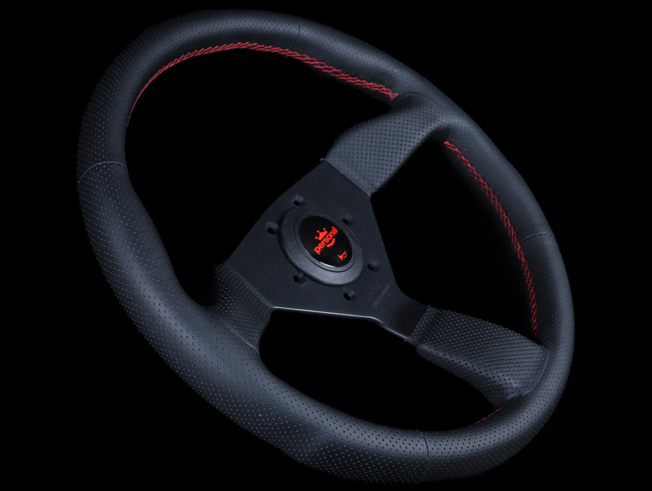 Personal Grinta 330/350mm Steering Wheel - Black Perforated