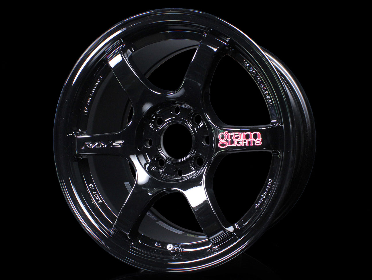 Rays Gram Lights 57DR Wheels - Gloss Black 15x8 / 4x100 / +35