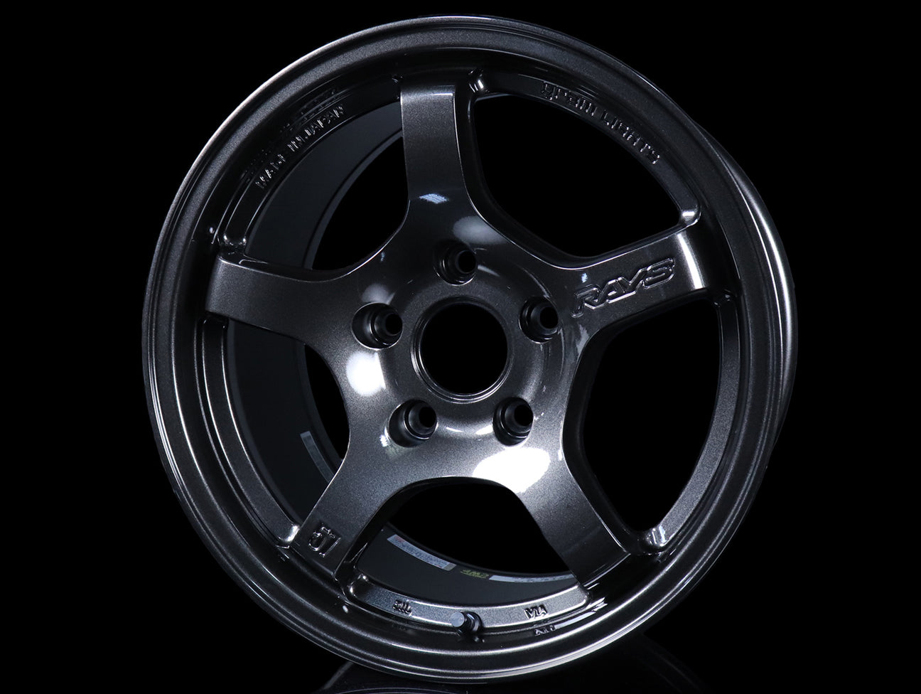 Gang R Steel Rim Rays Gram Lights 57CR Wheels - Super Dark Gun Metal 15x8.0 / 4x100 - JHPUSA