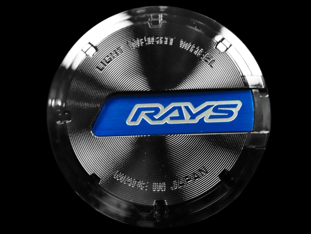 Rays Gram Lights GL Center Cap - Blue / Black Chrome