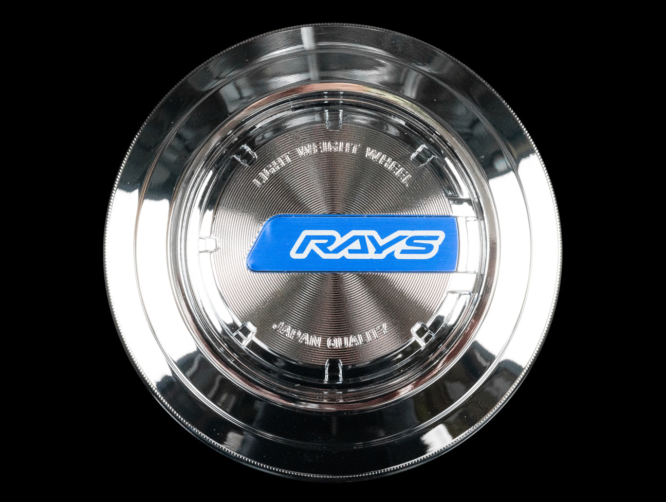 Rays LPS Center Cap - Chrome / Blue