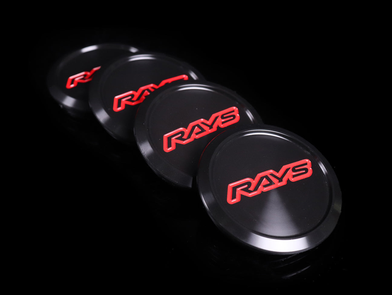 Rays VR G25, TE37 Ultra, TE37 Saga, ZE40 Center Cap - Black / Red
