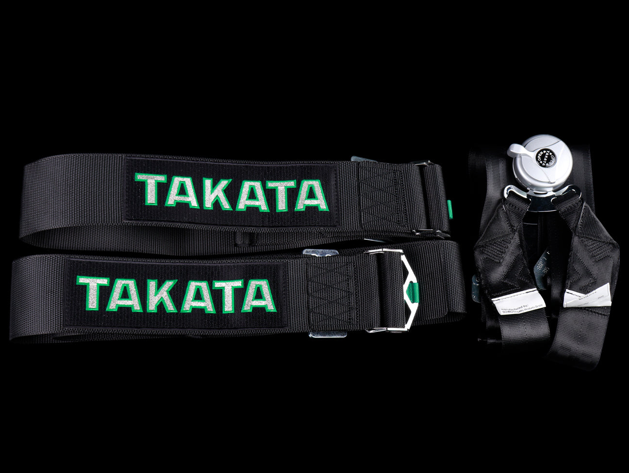 Takata 6 Point 3x2 Race Harness - Black