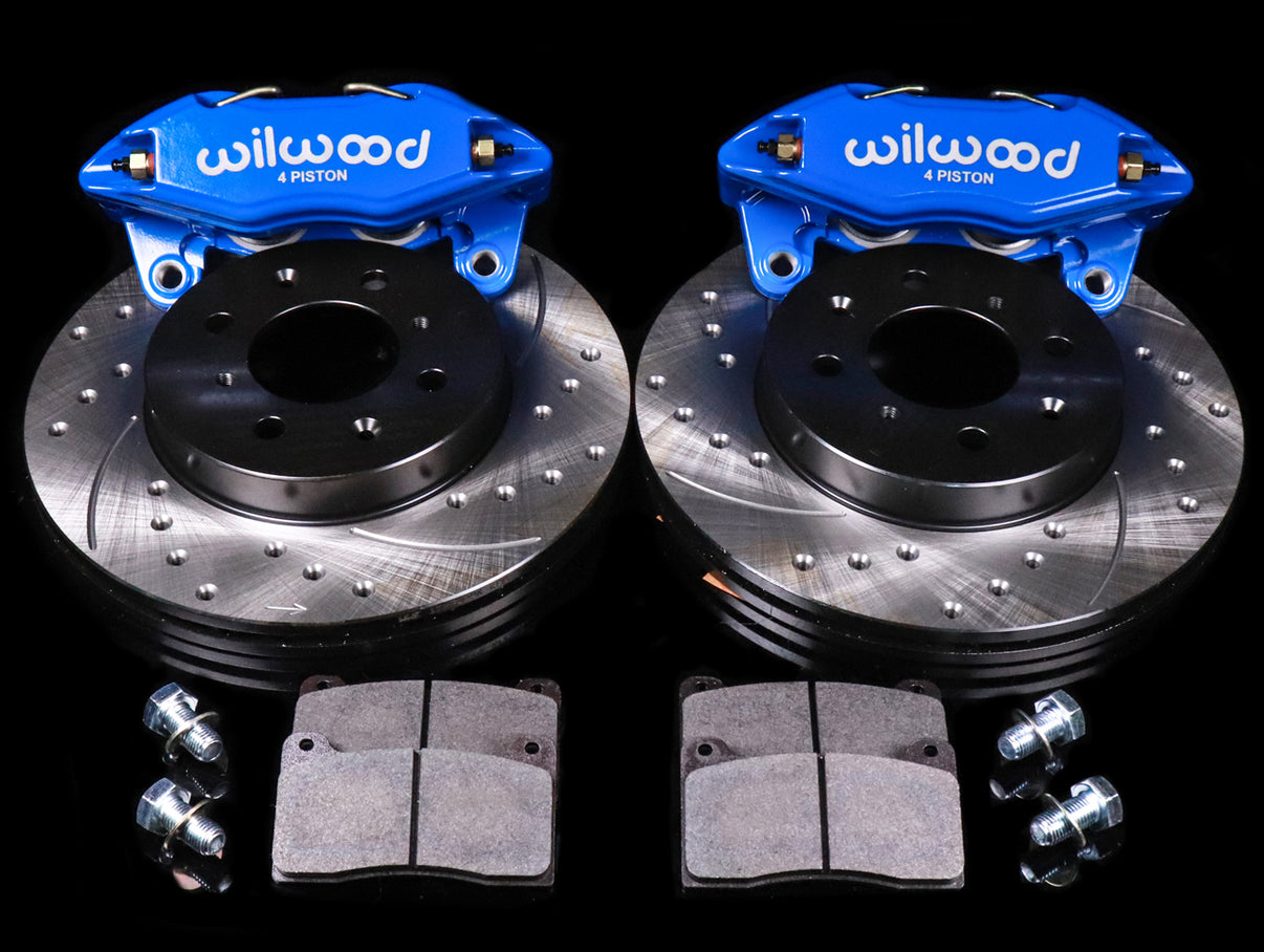 Wilwood DPHA Front Caliper & Pad Kit Blue Honda / Acura w/ 262mm OE Rotor main image 0