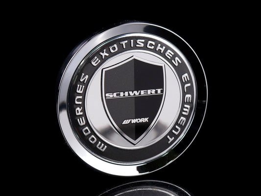 WORK Schwert Center Cap - Black / Silver