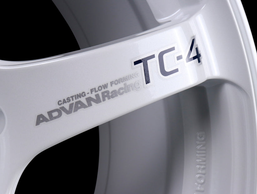 Advan Racing TC4 Wheels - White / 18x9.5 / 5x114.3 / +35 - JHPUSA