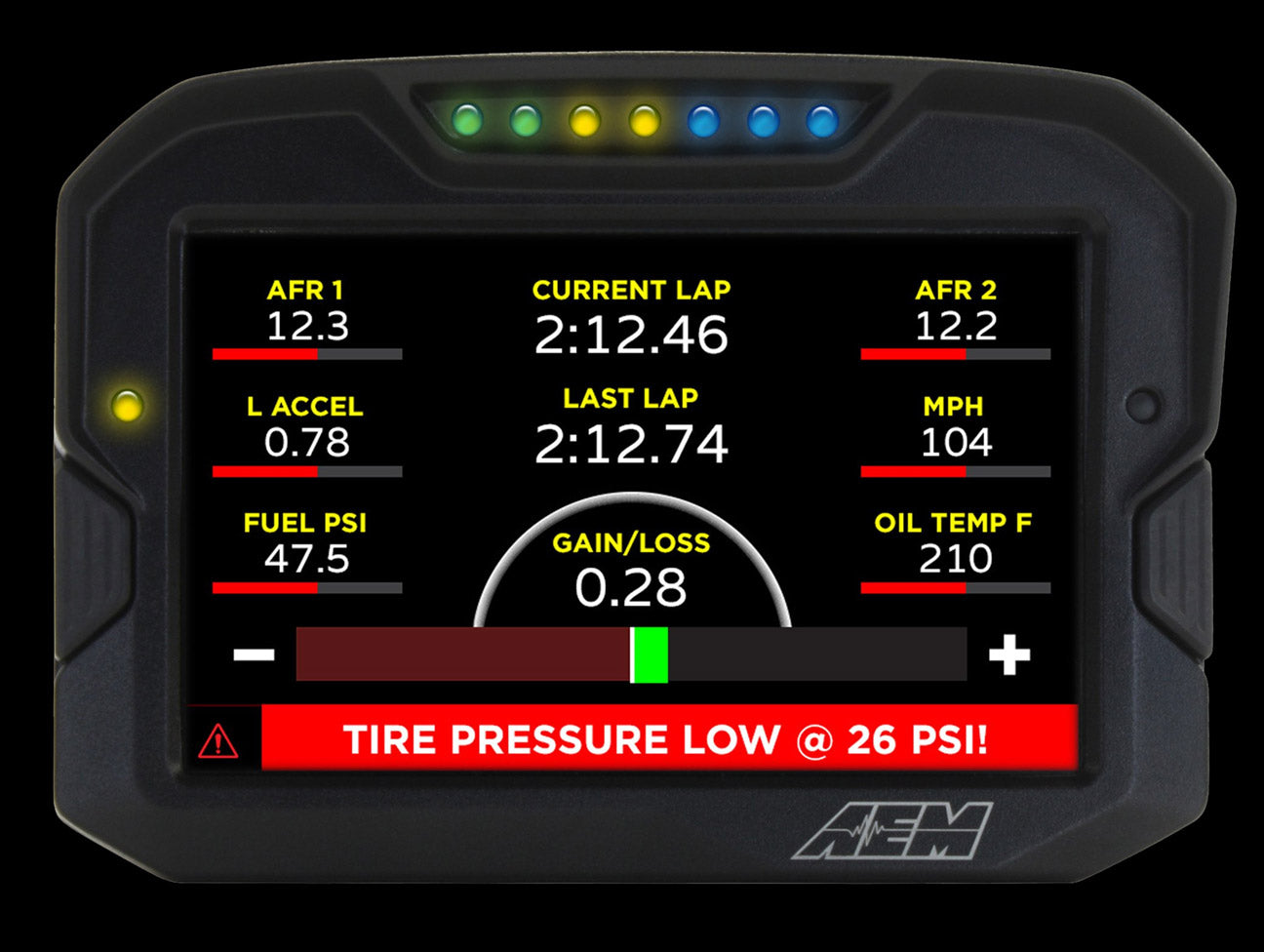 AEM CD-7 7" Carbon Digital Racing Dash Color Display