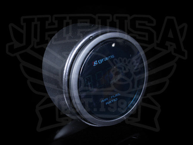 Grams Performance 30 PSI Fuel Pressure Gauge - Black Face Silicone Filled For High Vibration