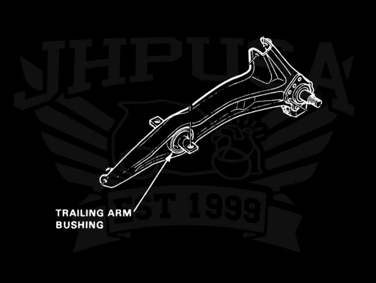 Hardrace Rear Trailing Arm Bushing Set - 90-93 Integra