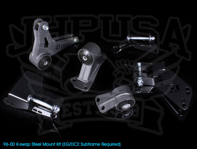 Innovative K-series Steel Engine Mount Kit - 96-00 Civic (EG/DC2 Subframe)