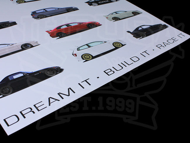 JHPUSA Dream It. Build It. Race It, 21" x 28" Poster