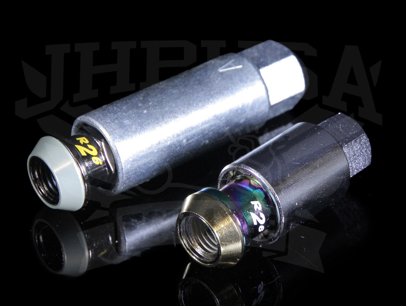 Project Kics R26 Shorty Lug Nuts with Locks - Composite Black
