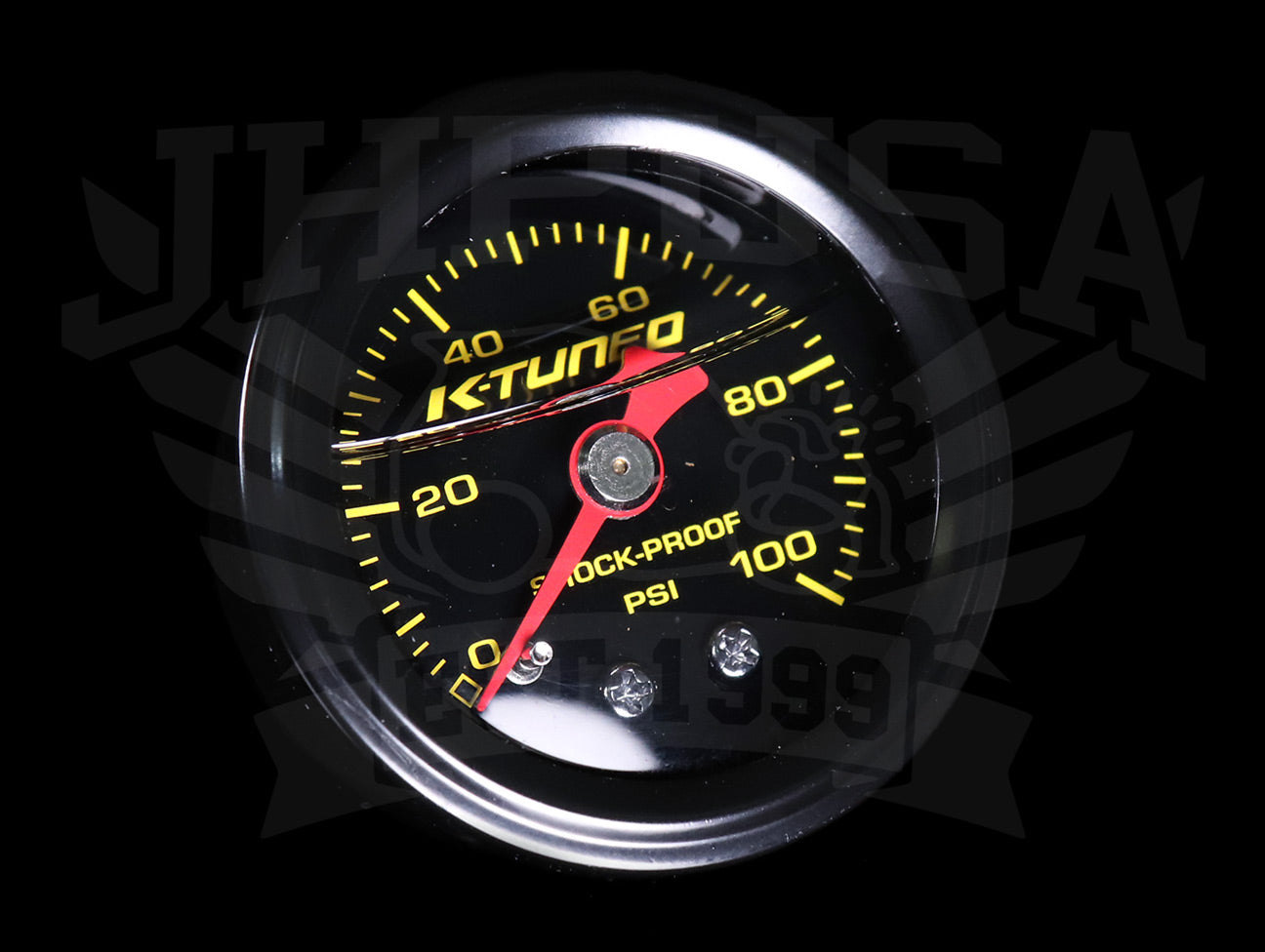 100 PSI Liquid Filled Fuel Pressure Gauge 0-100 PSI WITH Adapter for H