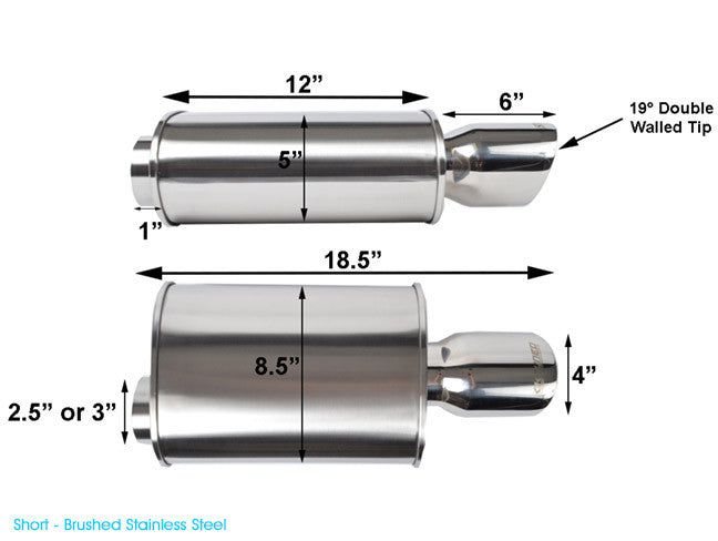 K-Tuned Universal Oval Muffler