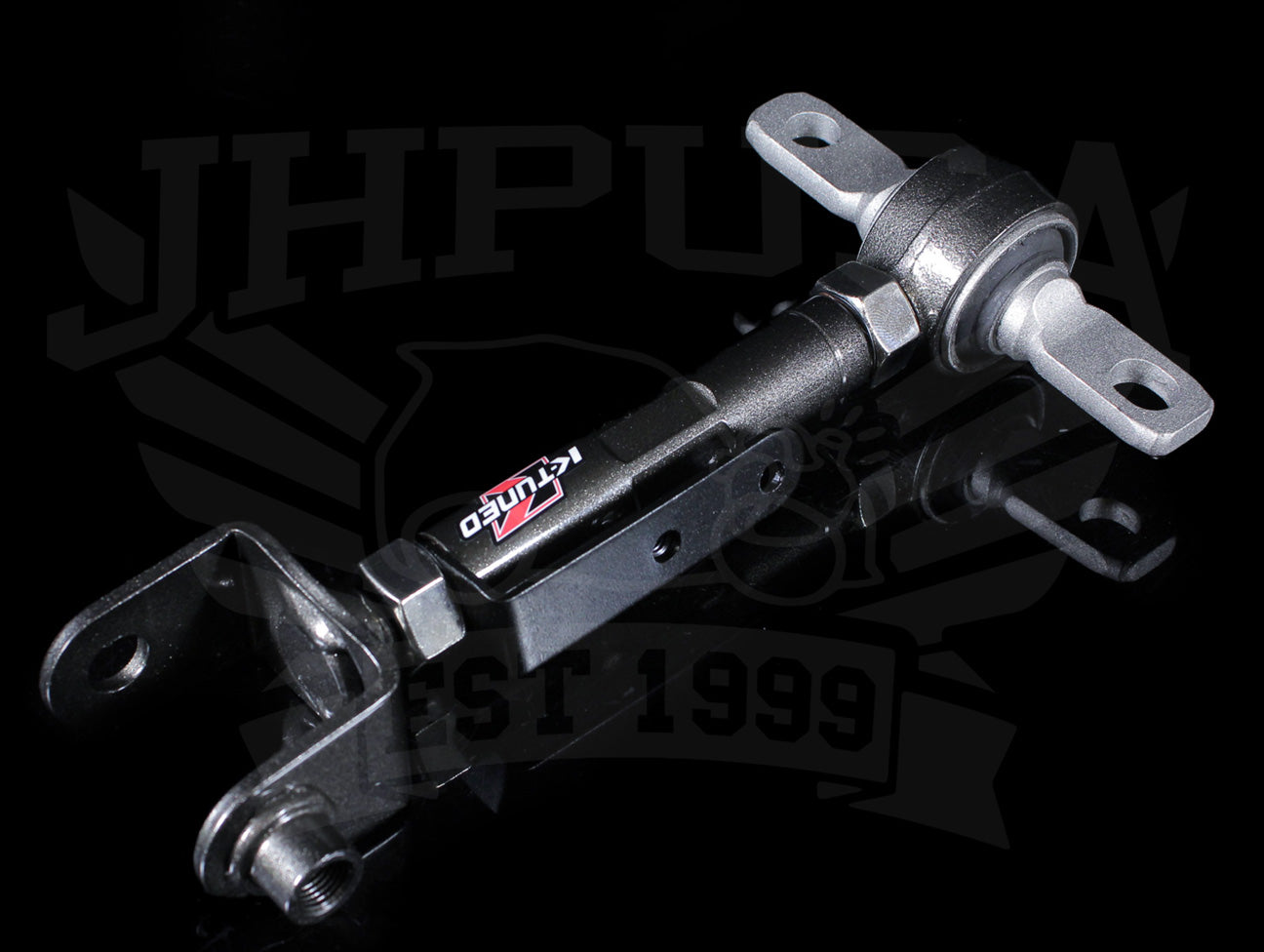 RiAiCiING Adjustable Rear Camber Control Arms For Honda Civic 01-05 & Acura RSX 02-06 (Black)