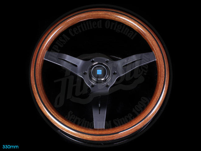 Nardi Classic Wood Deep Corn Steering Wheel w/ Black Spokes