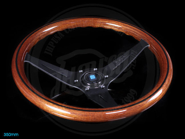 Nardi Classic Wood Deep Corn Steering Wheel w/ Black Spokes