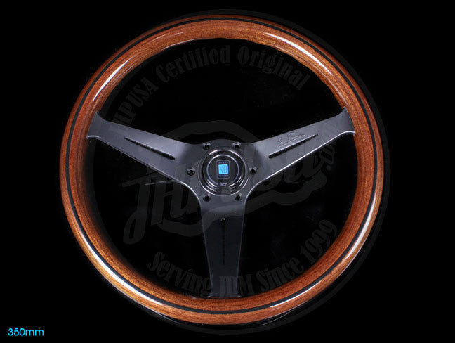Nardi Deep Corn Wood Steering Wheel w/ Black Spokes