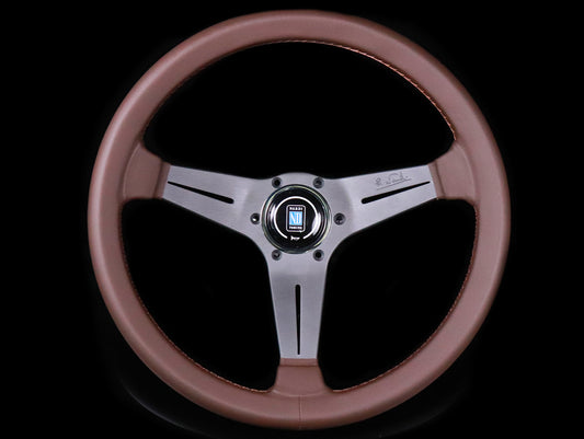 Nardi Deep Corn Revolution Brown Leather Steering Wheel