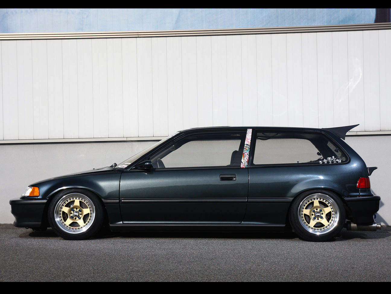 Osaka JDM Rear Carbon Fiber "Devil Wing" - 88-91 Civic Hatchback