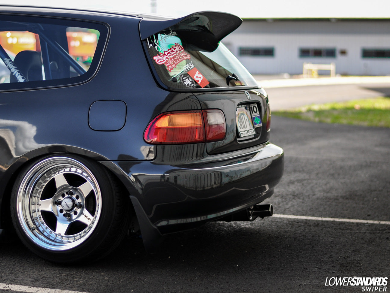 Osaka JDM Carbon Fiber Rear "Devil Wing" - 92-95 Civic Hatchback