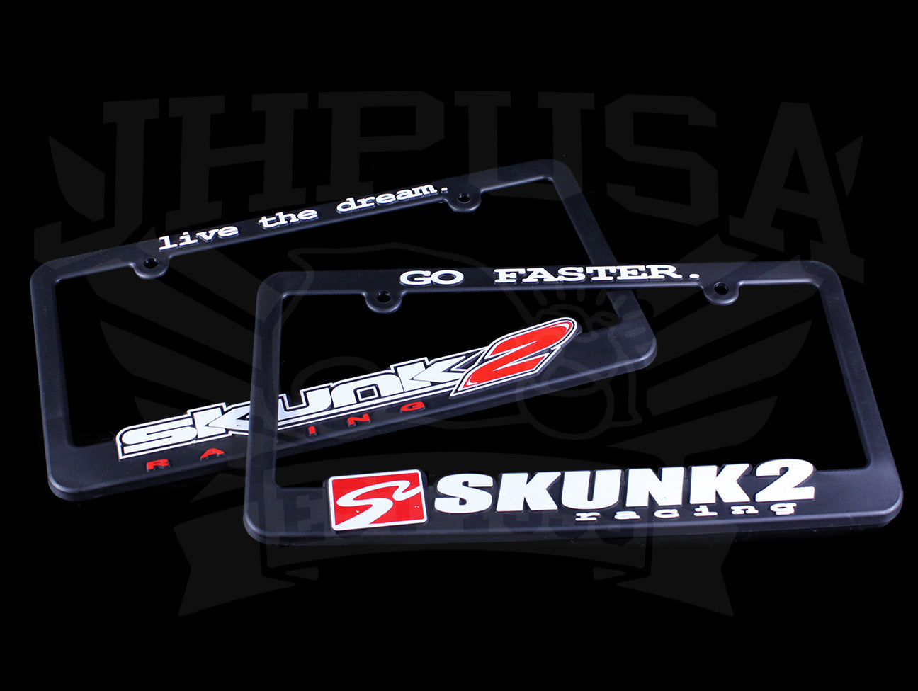 Skunk2 'Go Faster' License Plate Frame