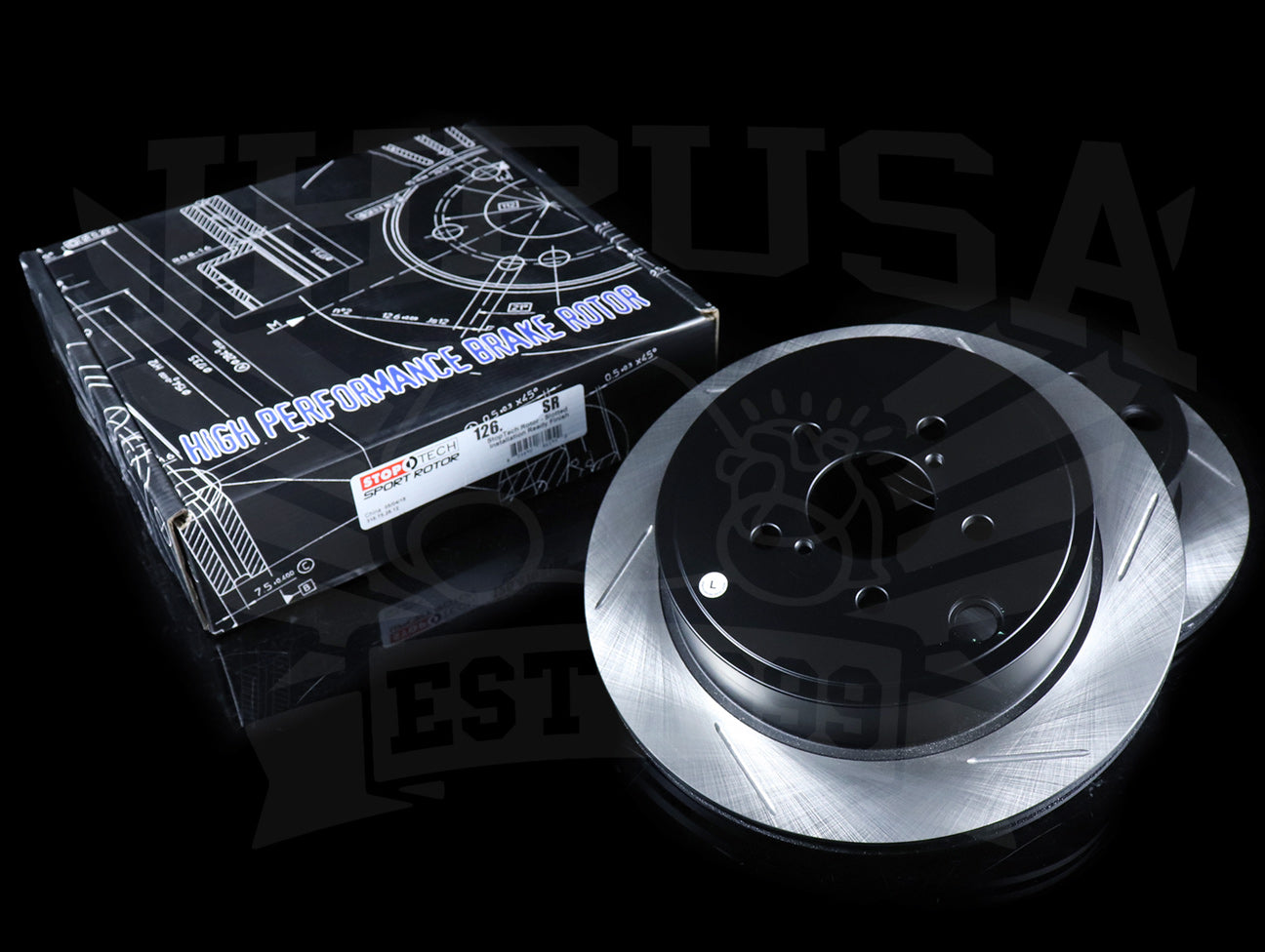 StopTech Sport Slotted Rear Rotors - 2013+ Scion FRS / Subaru BRZ