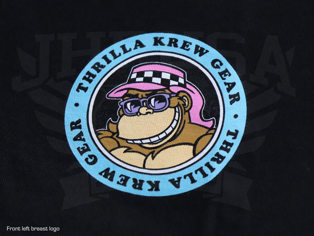 Thrilla Krew Thrilla Gorilla Dot Logo Floral Tee - Black