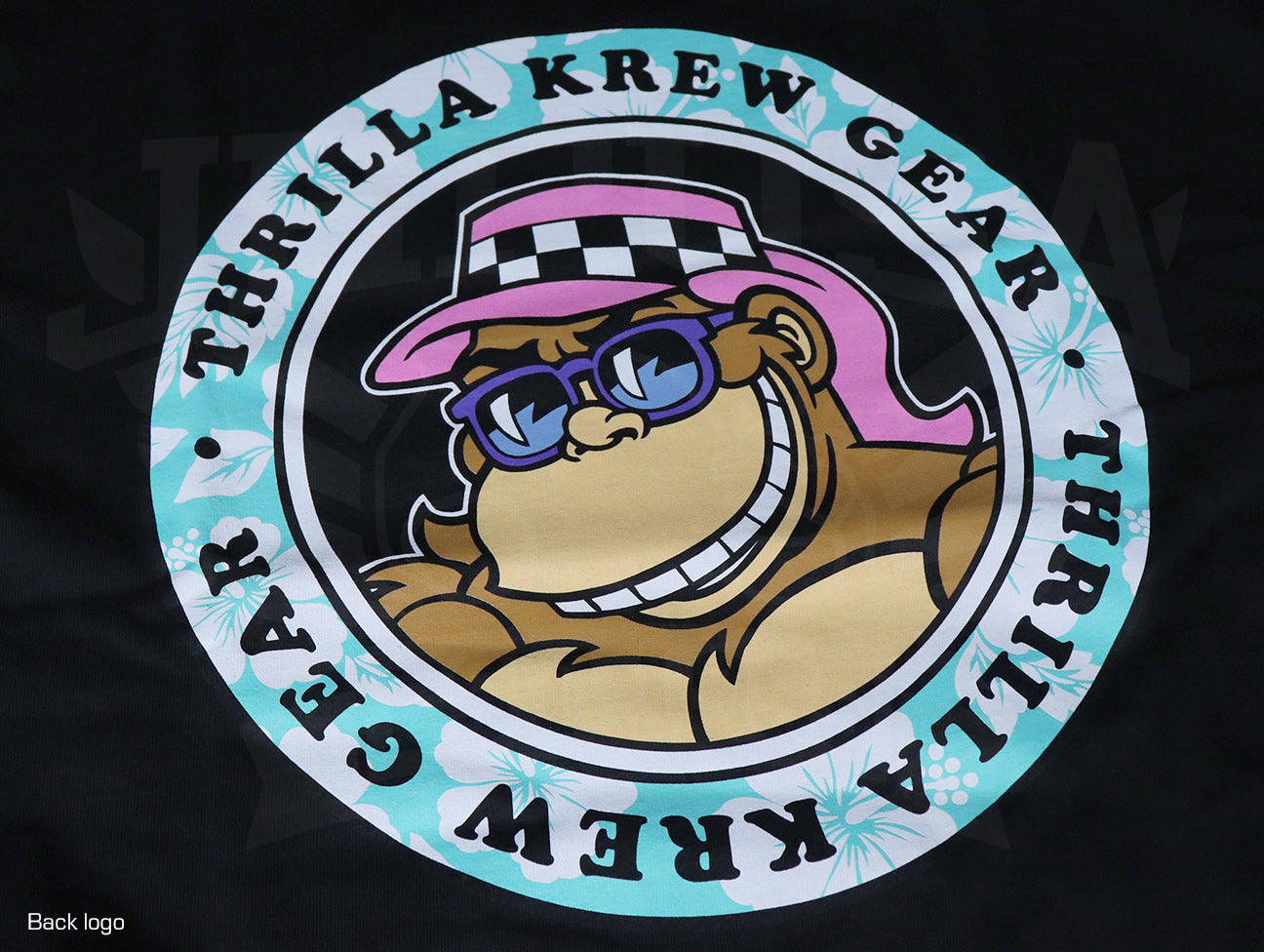 Thrilla Krew Thrilla Gorilla Dot Logo Floral Tee - Black