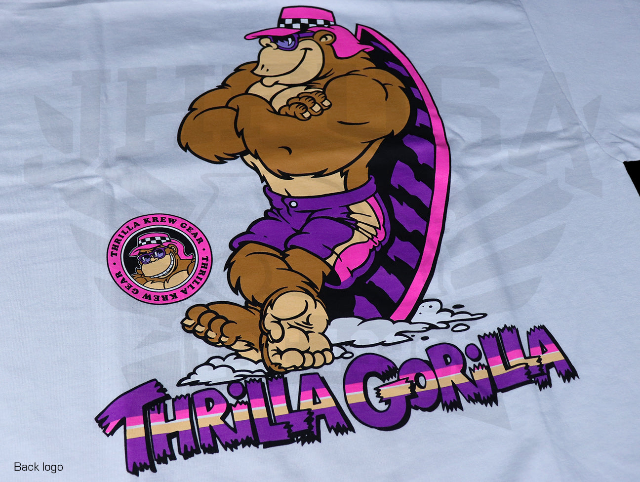 Thrilla Krew Classic Standing Thrilla Gorilla Tee - White
