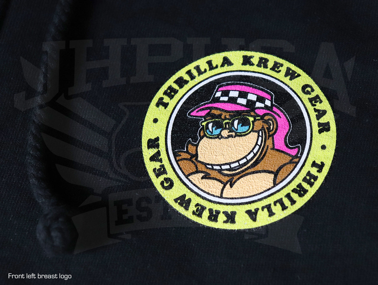 Thrilla Krew Checker Shaka Zip Hoodie - Black
